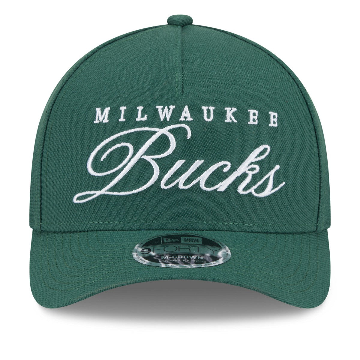 Milwaukee Bucks 2025 NBA Draft M-Crown A-Frame 9FORTY Adjustable Hat - Hunter Green for sale
