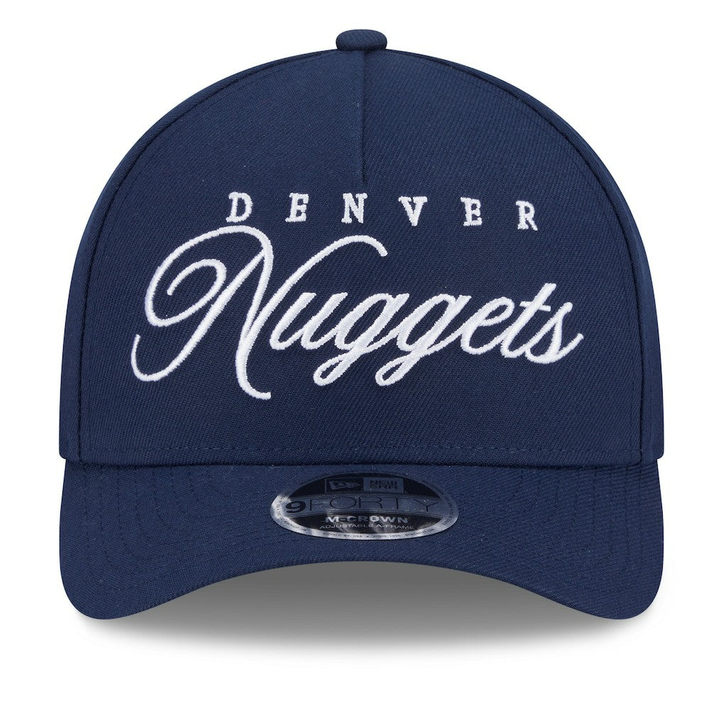 Denver Nuggets 2025 NBA Draft M-Crown A-Frame 9FORTY Adjustable Hat sale - Navy sale