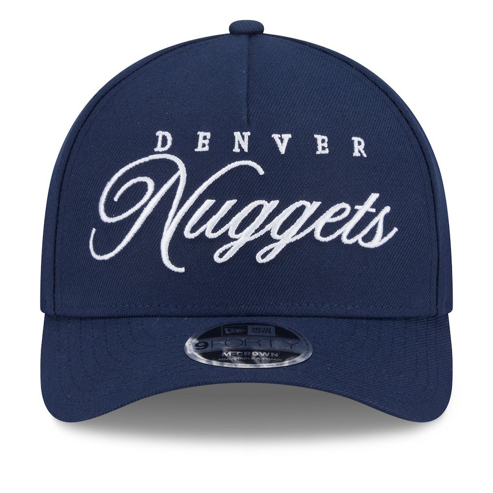 Denver Nuggets 2025 NBA Draft M-Crown A-Frame 9FORTY Adjustable Hat sale - Navy sale