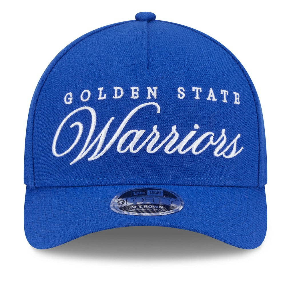 Golden State Warriors 2025 NBA Draft M-Crown A-Frame 9FORTY Adjustable Hat sale - Royal outlet
