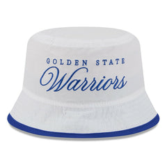 Golden State Warriors 2025 NBA Draft Nylon Bucket Hat sale - White/Royal for sale