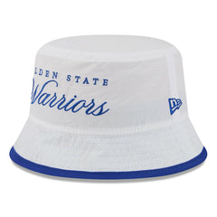 Golden State Warriors 2025 NBA Draft Nylon Bucket Hat sale - White/Royal for sale