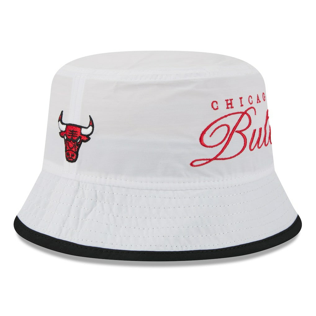Chicago Bulls 2025 NBA Draft Nylon Bucket Hat - White/Black shop