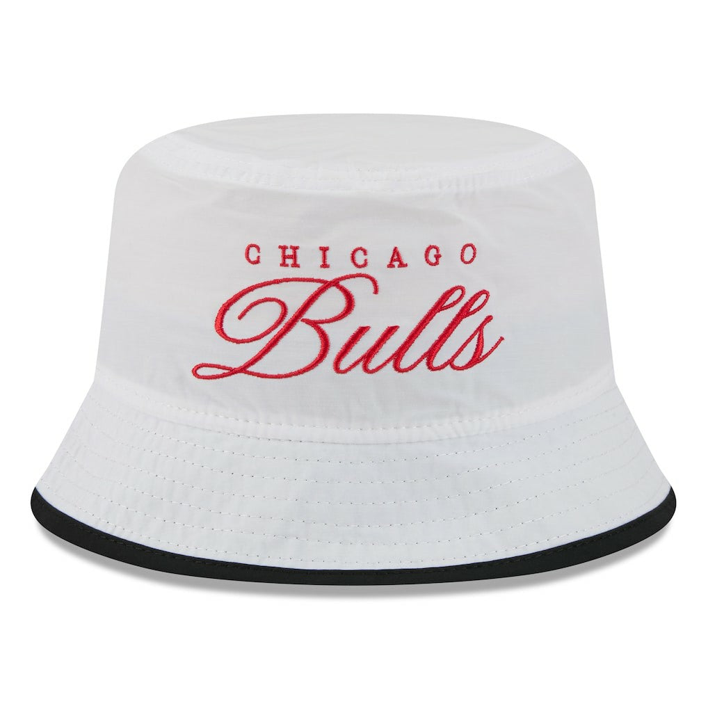 Chicago Bulls 2025 NBA Draft Nylon Bucket Hat - White/Black shop