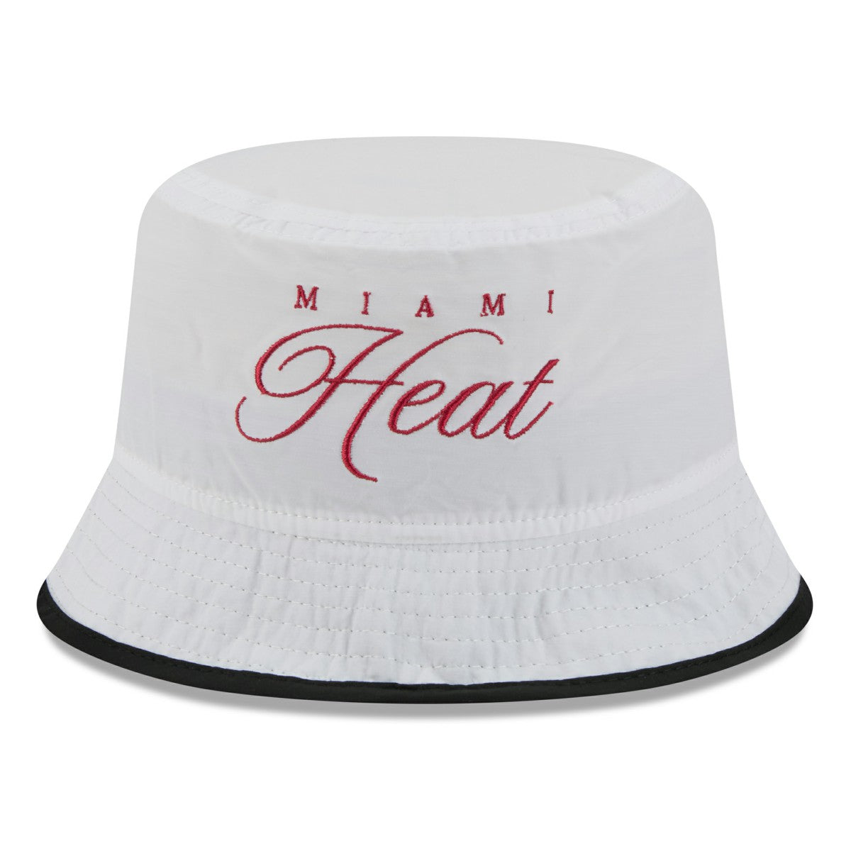 Miami Heat 2025 NBA Draft Nylon Bucket Hat - White/Black sale