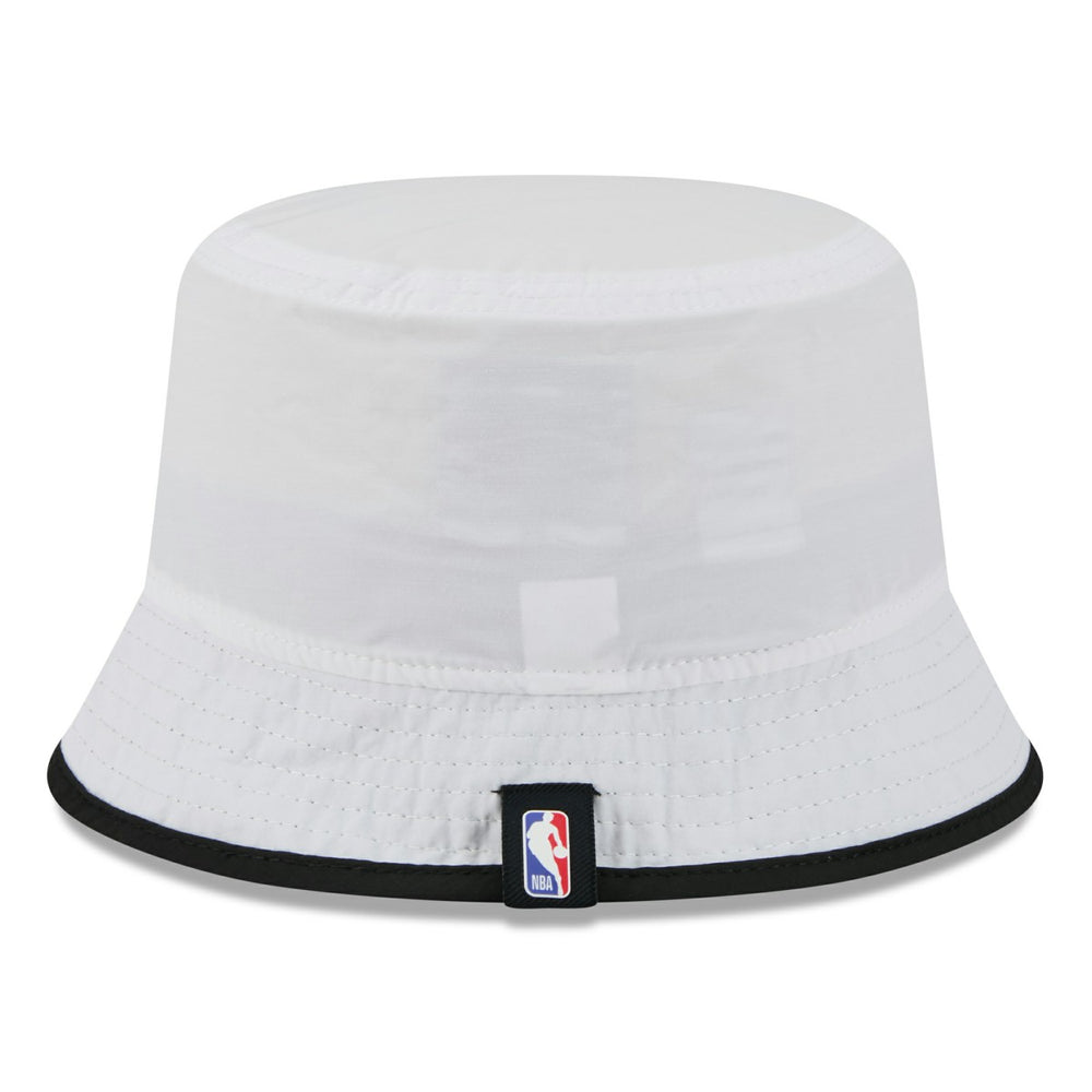 Miami Heat 2025 NBA Draft Nylon Bucket Hat - White/Black sale