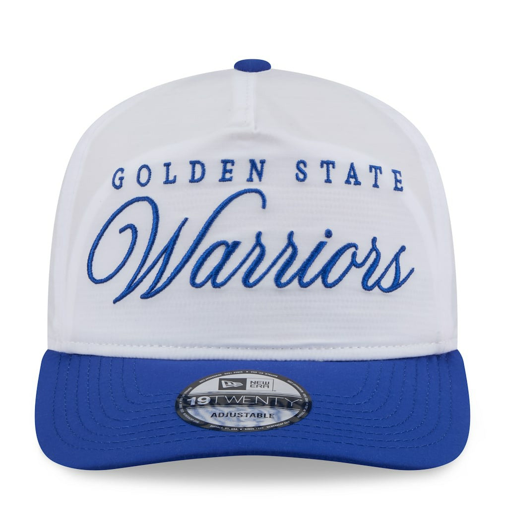 Golden State Warriors 2025 NBA Draft On-Stage Nylon 19TWENTY Adjustable Hat sale - White/Royal cheap