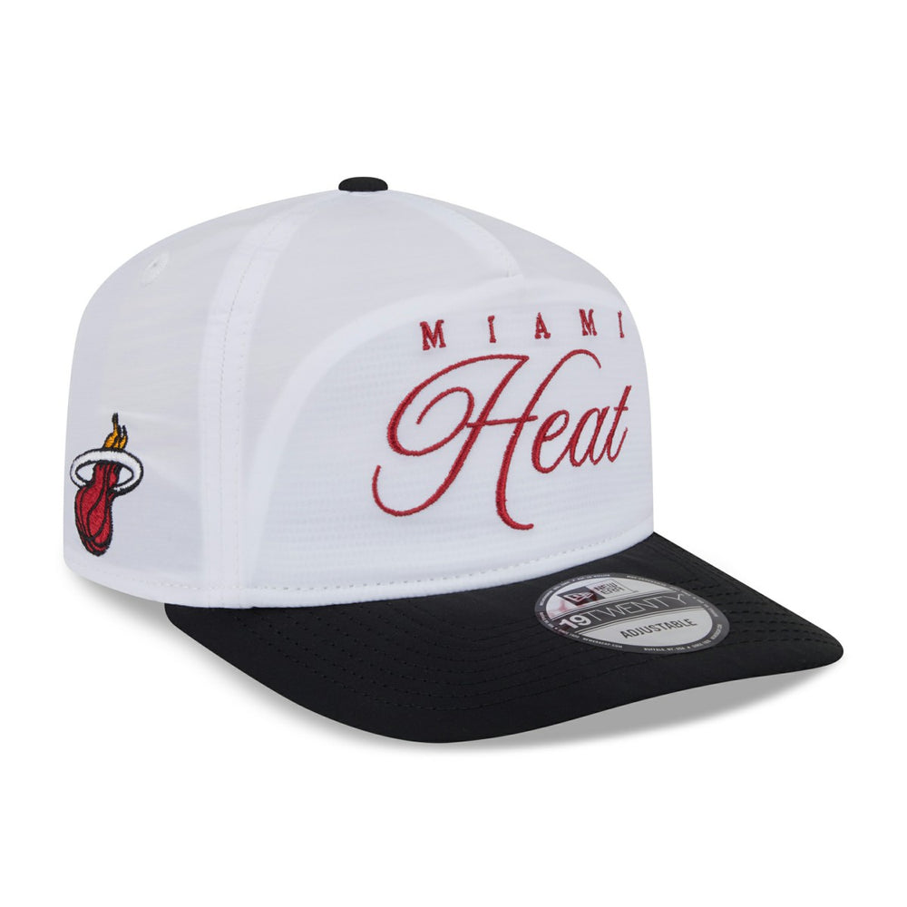 Miami Heat 2025 NBA Draft On-Stage Nylon 19TWENTY Adjustable Hat - White/Black shop