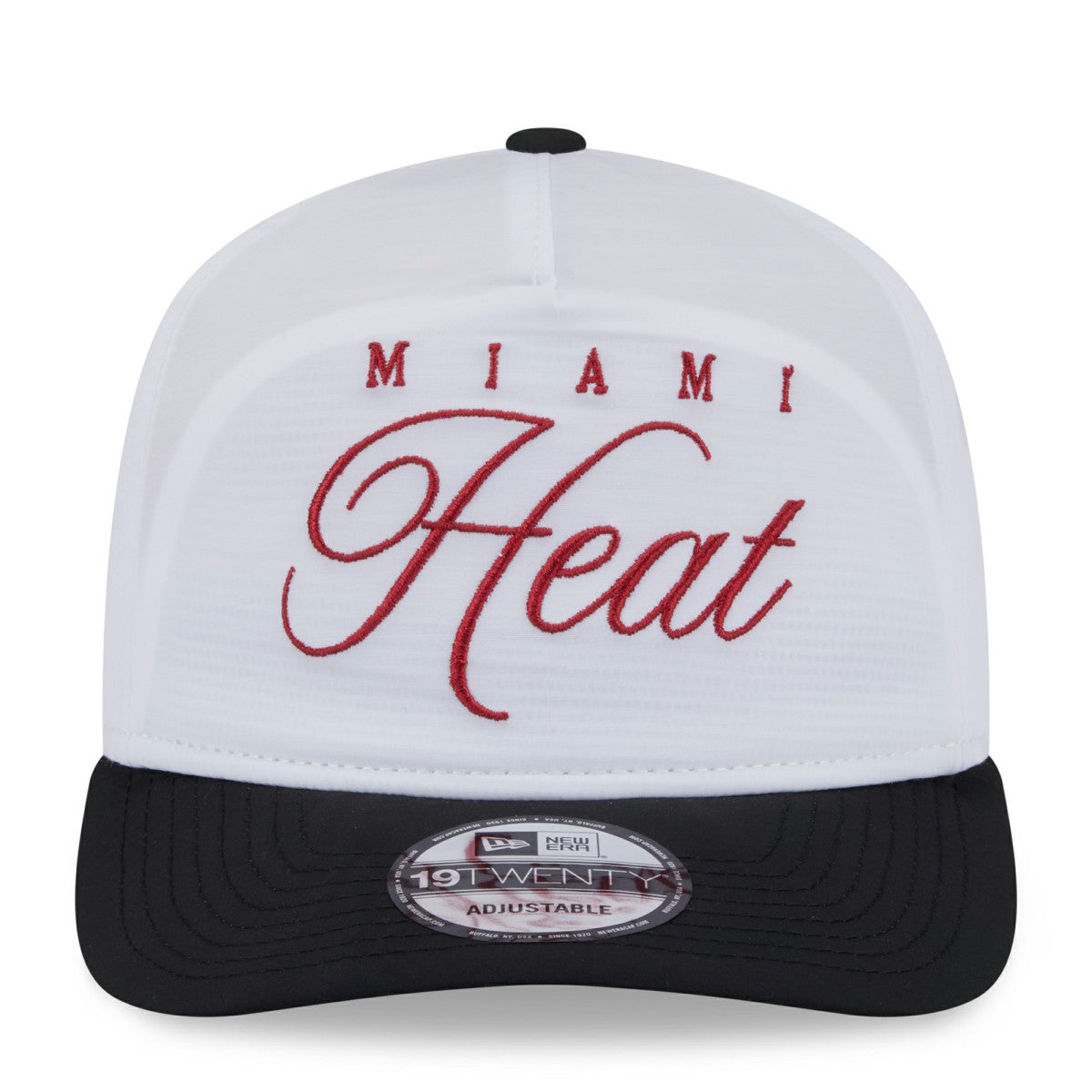 Miami Heat 2025 NBA Draft On-Stage Nylon 19TWENTY Adjustable Hat - White/Black shop
