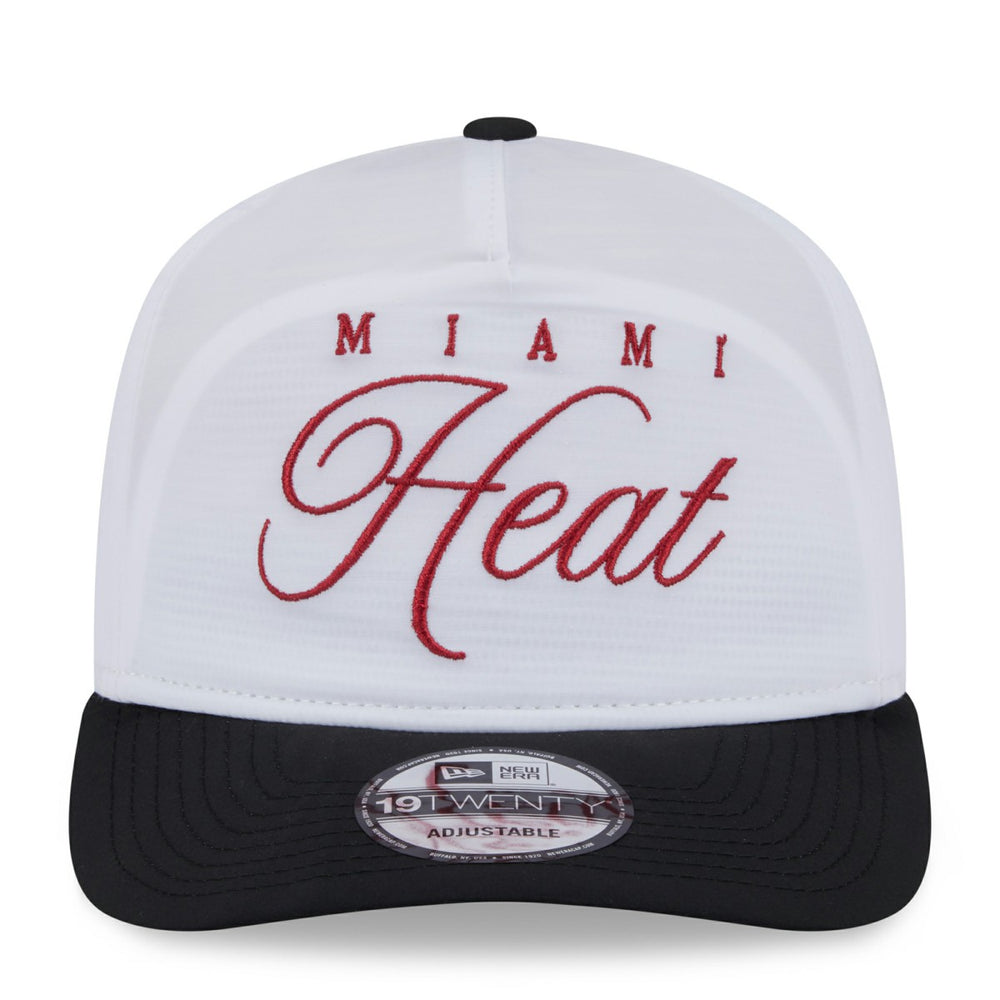 Miami Heat 2025 NBA Draft On-Stage Nylon 19TWENTY Adjustable Hat - White/Black shop