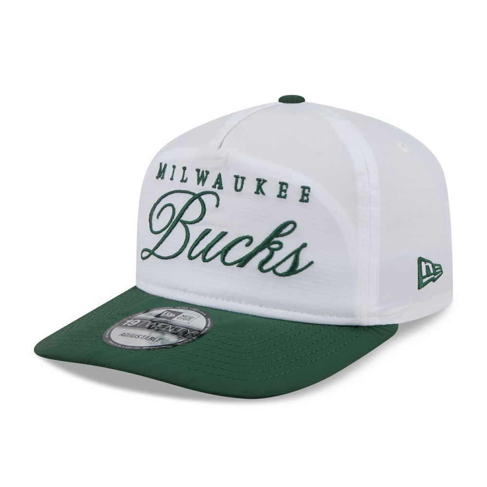 Milwaukee Bucks 2025 NBA Draft On-Stage Nylon 19TWENTY Adjustable Hat - White/Hunter Green shop