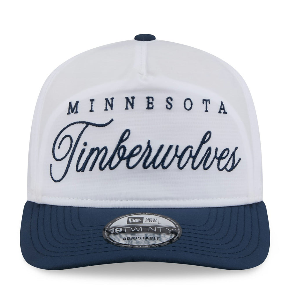 Minnesota Timberwolves 2025 NBA Draft On-Stage Nylon 19TWENTY Adjustable Hat - White/Navy on sale