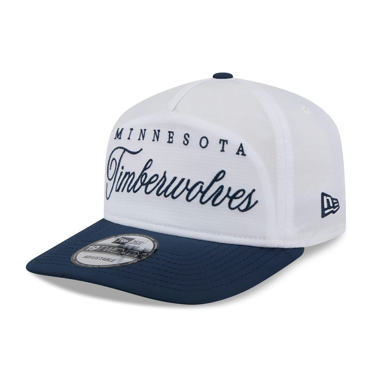 Minnesota Timberwolves 2025 NBA Draft On-Stage Nylon 19TWENTY Adjustable Hat - White/Navy on sale
