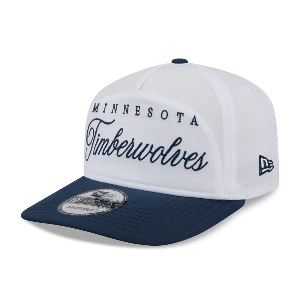 Minnesota Timberwolves 2025 NBA Draft On-Stage Nylon 19TWENTY Adjustable Hat - White/Navy on sale