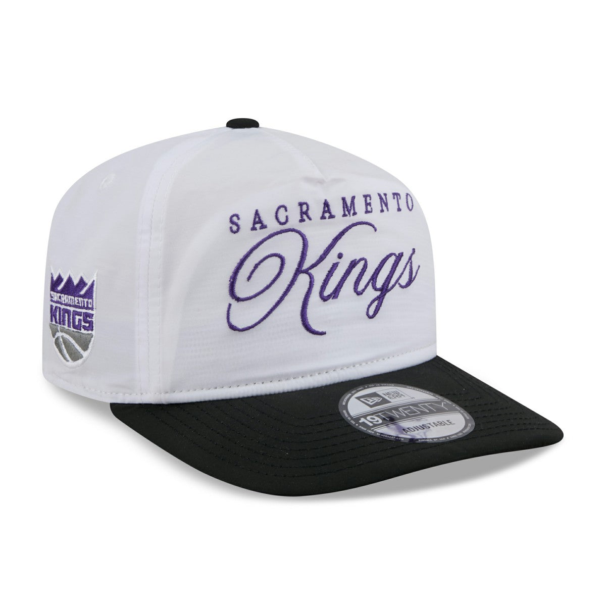 Sacramento Kings 2025 NBA Draft On-Stage Nylon 19TWENTY Adjustable Hat - White/Black on sale