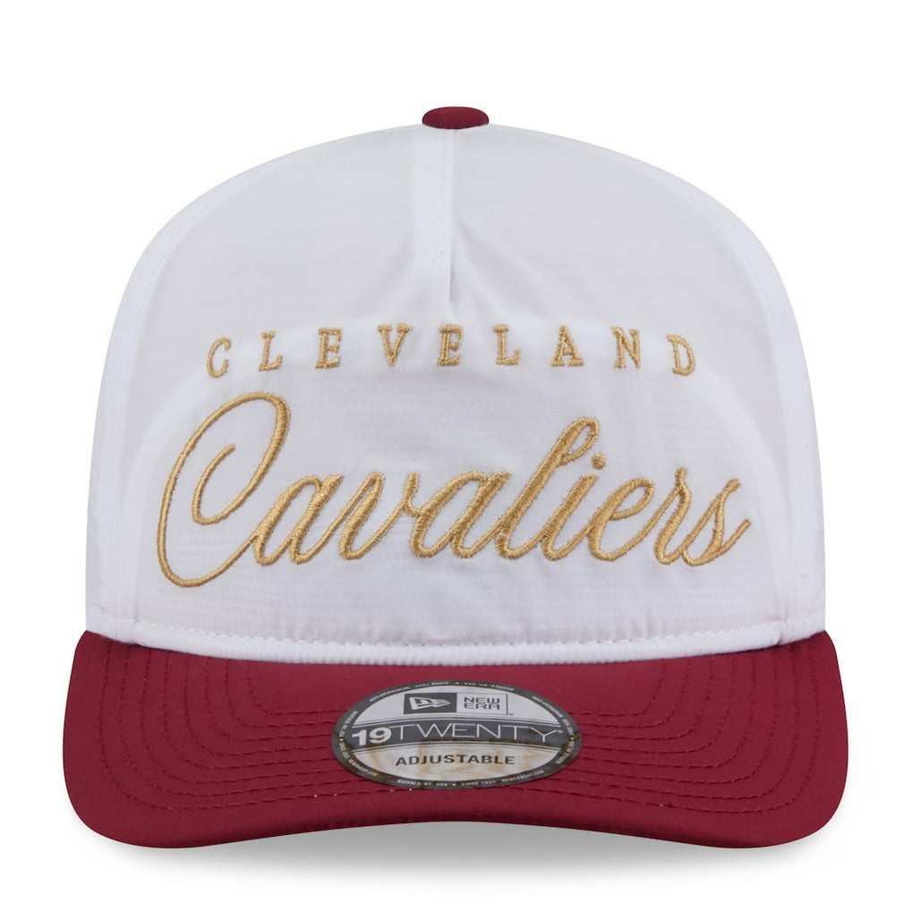 Cleveland Cavaliers 2025 NBA Draft On-Stage Nylon 19TWENTY Adjustable Hat sale - White/Wine on sale