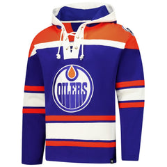 Edmonton Oilers '47 Superior Lacer Hoodie - Royal Hoodies