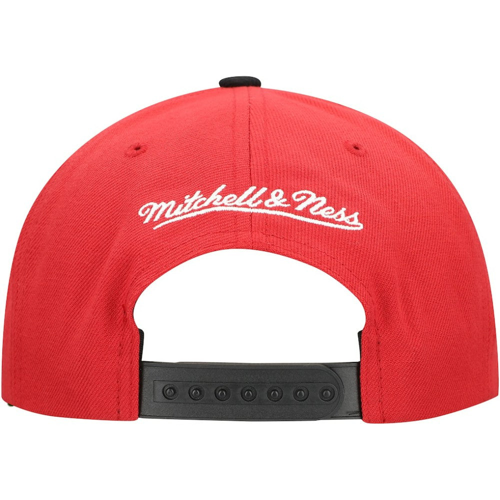 New Jersey Devils Mitchell & Ness Soul Triple Up Snapback Hat - Red Jerseys