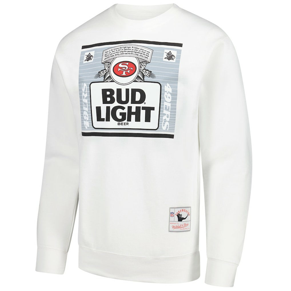 San Francisco 49ers x Bud Light The Crest Pullover Sweatshirt - White outlet