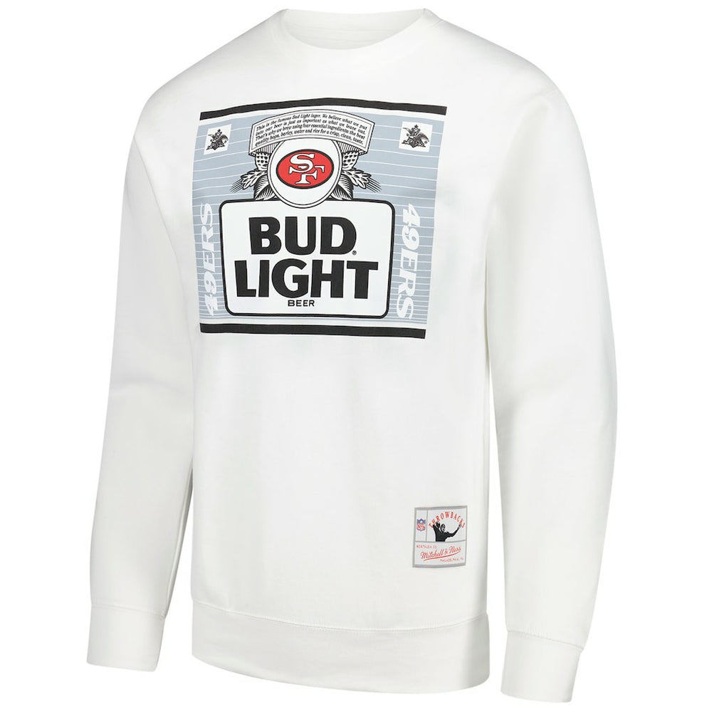 San Francisco 49ers x Bud Light The Crest Pullover Sweatshirt - White outlet
