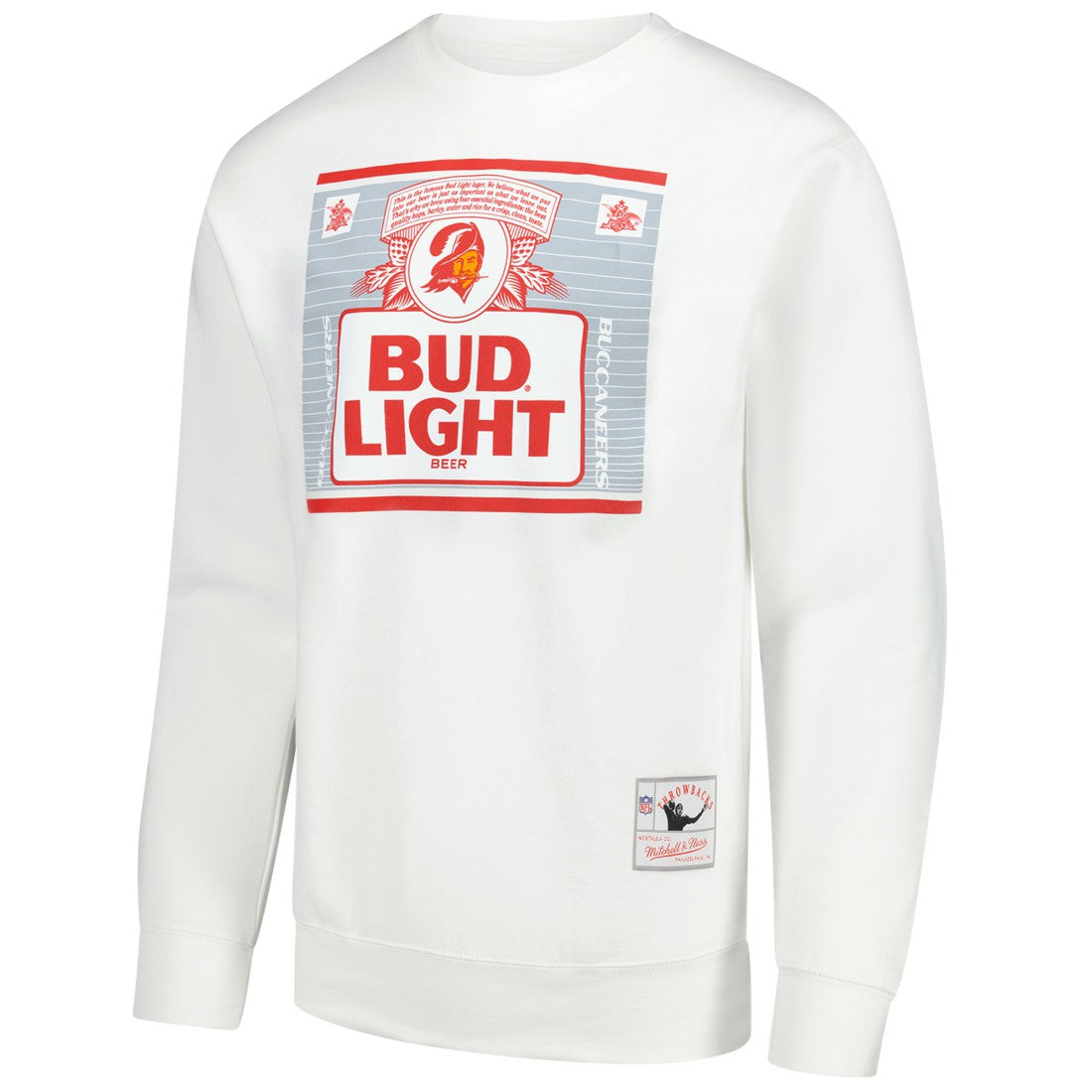 Tampa Bay Buccaneers x Bud Light The Crest Pullover Sweatshirt - White discount
