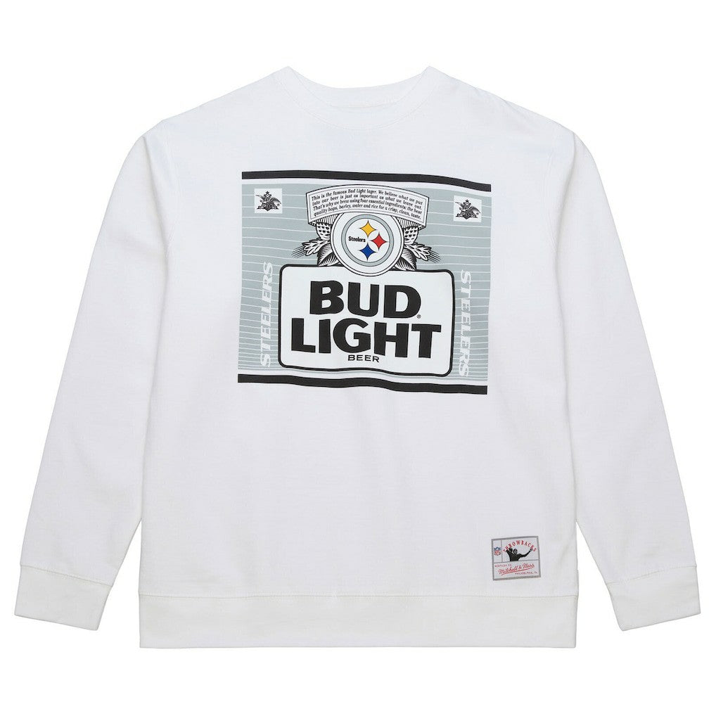 Pittsburgh Steelers x Bud Light The Crest Pullover Sweatshirt - White online