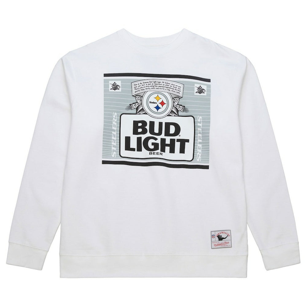 Pittsburgh Steelers x Bud Light The Crest Pullover Sweatshirt - White online