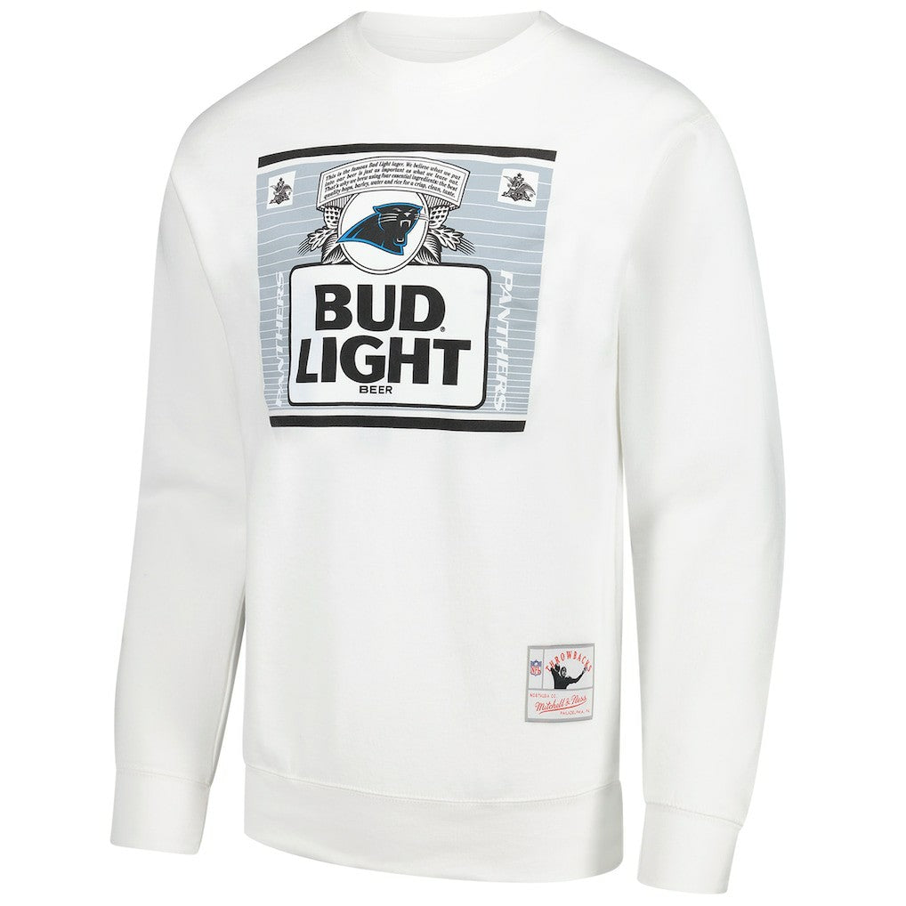 Carolina Panthers x Bud Light The Crest Pullover Sweatshirt - White sale