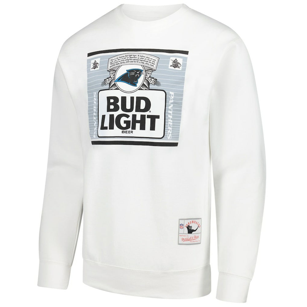 Carolina Panthers x Bud Light The Crest Pullover Sweatshirt - White sale