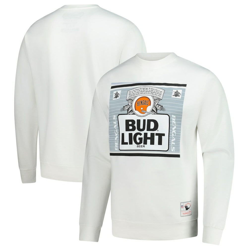 Cincinnati Bengals x Bud Light The Crest Pullover Sweatshirt - White cheap
