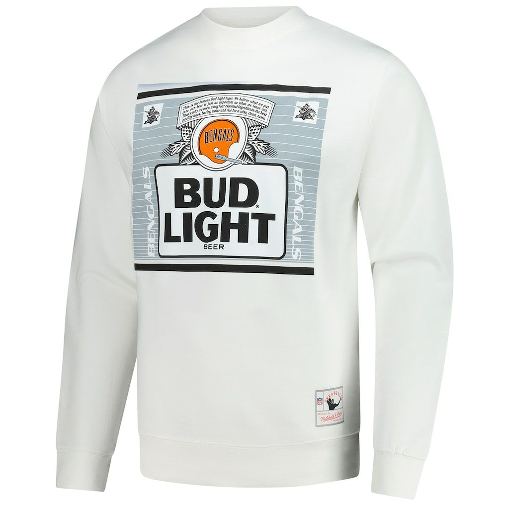 Cincinnati Bengals x Bud Light The Crest Pullover Sweatshirt - White cheap