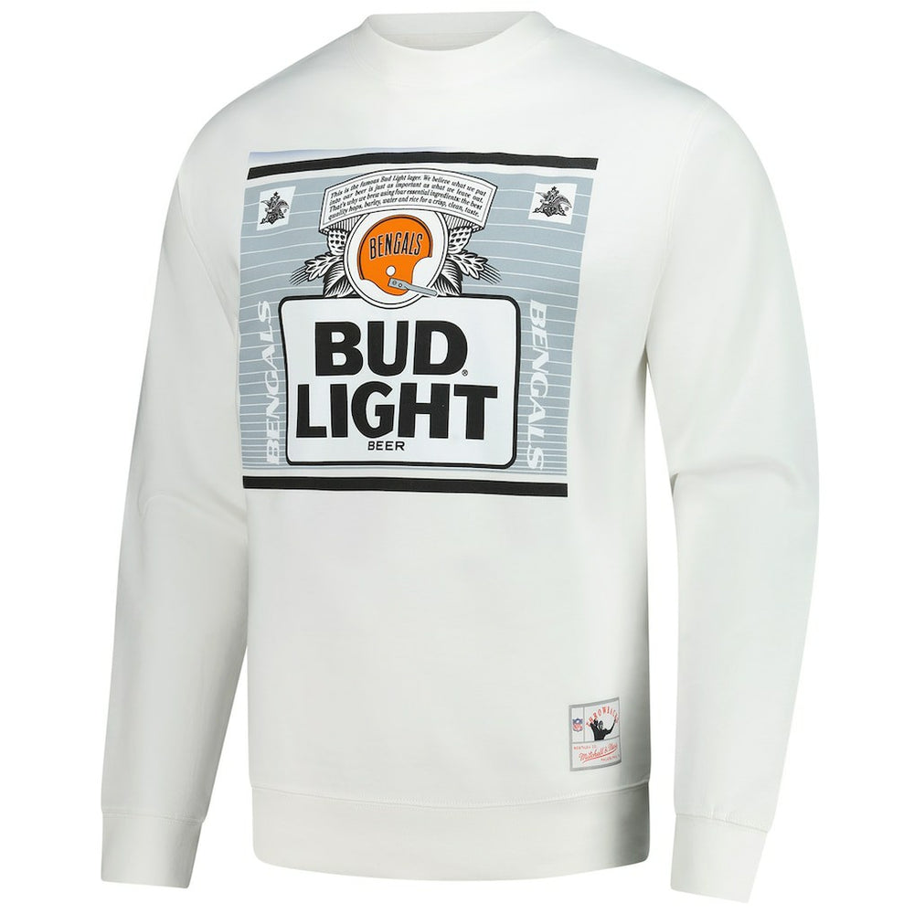 Cincinnati Bengals x Bud Light The Crest Pullover Sweatshirt - White cheap