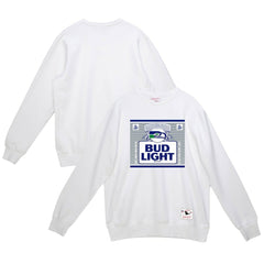 Seattle Seahawks x Bud Light The Crest Pullover Sweatshirt - White for sale