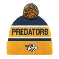 Nashville Predators Starter Cuffed Knit Hat with Pom - Gold Hats