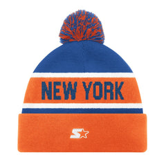 New York Islanders Starter Cuffed Knit Hat with Pom - Orange Hats