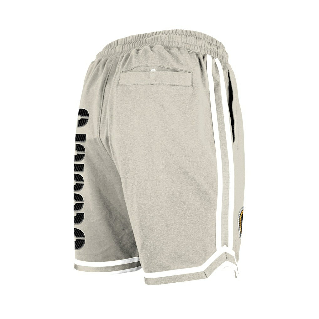 Pittsburgh Steelers New Era Stone Multi Patch Shorts - Light Beige on sale
