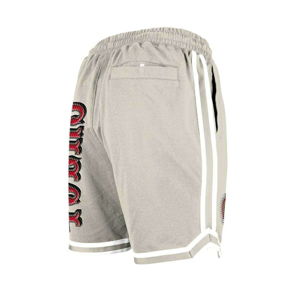 San Francisco 49ers New Era Stone Multi Patch Shorts - Light Beige discount