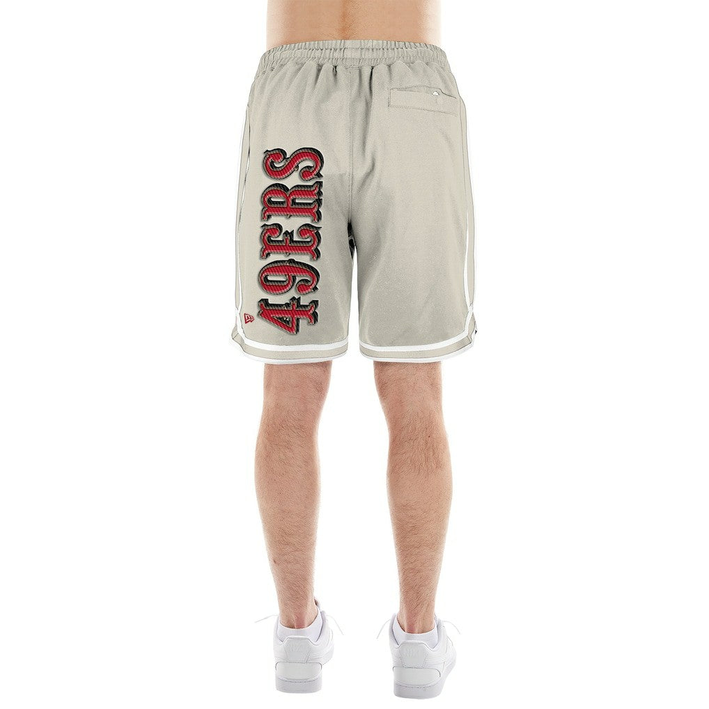San Francisco 49ers New Era Stone Multi Patch Shorts - Light Beige discount