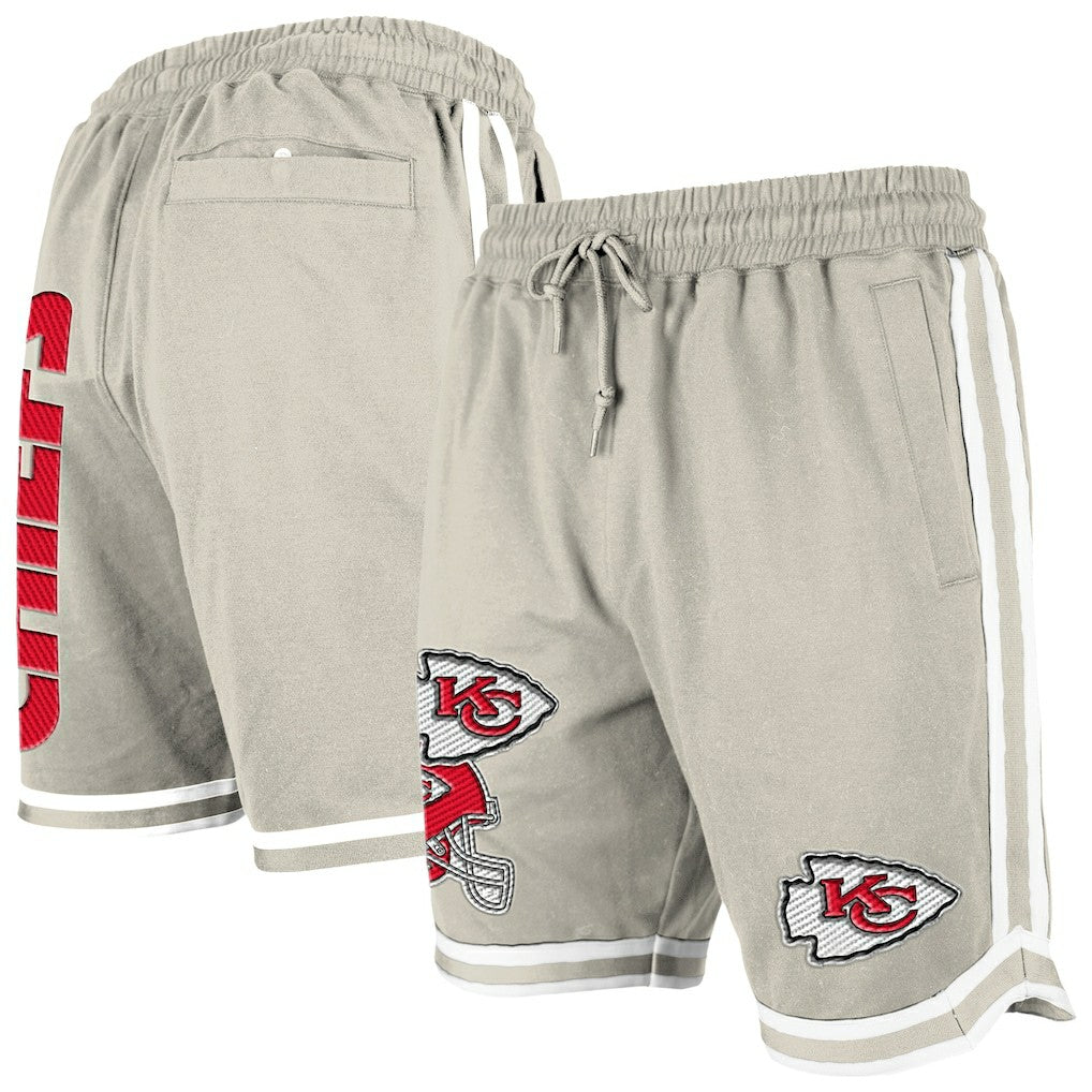 Kansas City Chiefs New Era Stone Multi Patch Shorts - Light Beige for sale