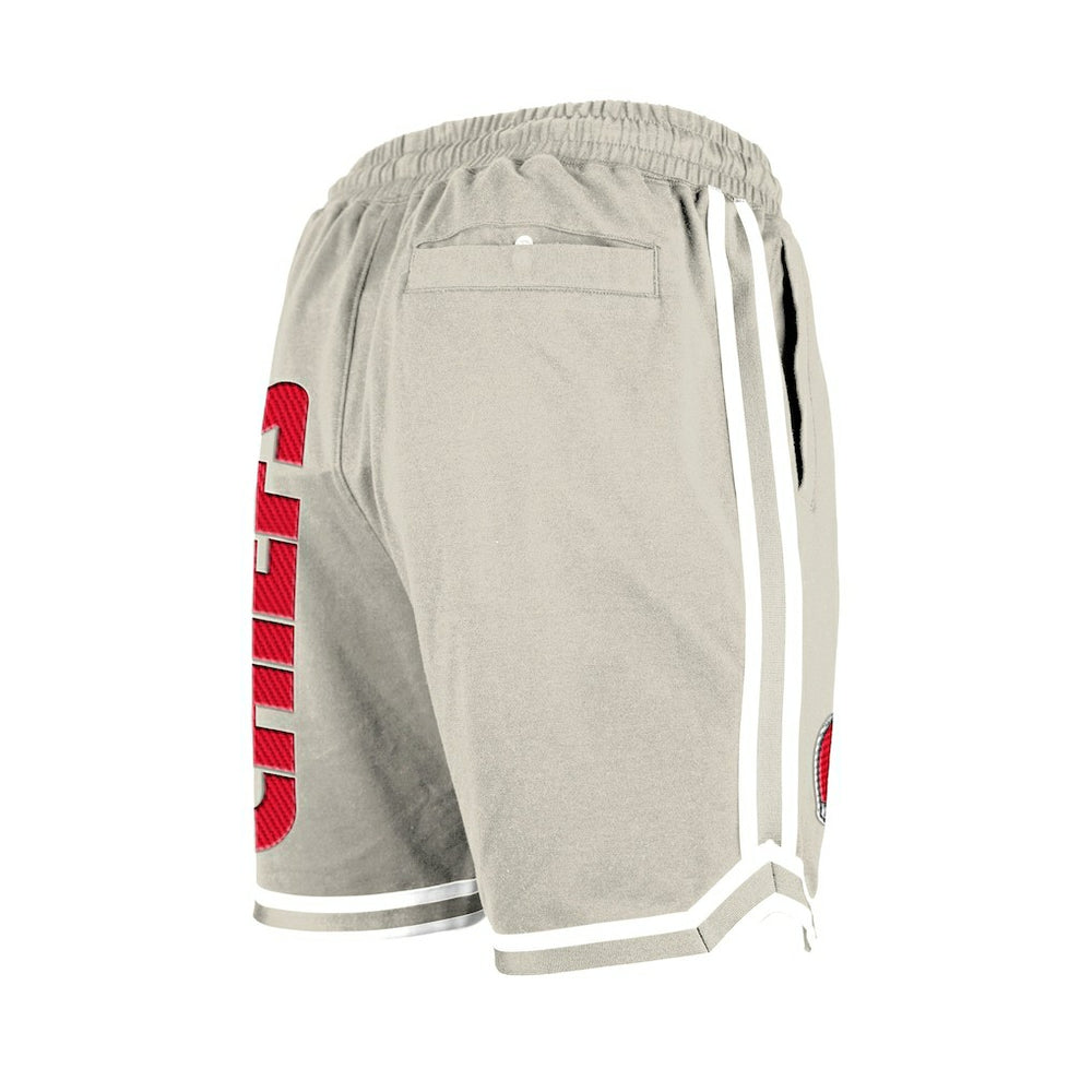 Kansas City Chiefs New Era Stone Multi Patch Shorts - Light Beige for sale