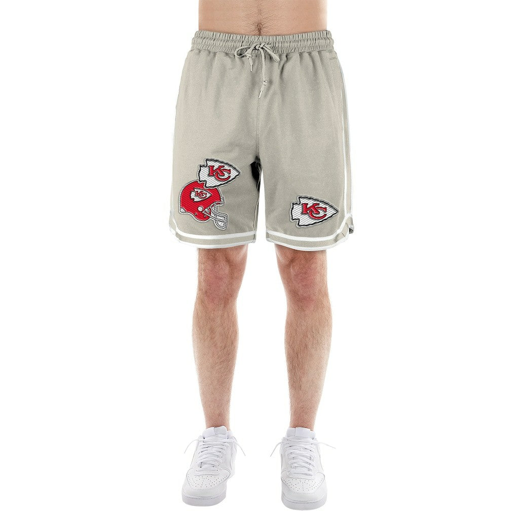 Kansas City Chiefs New Era Stone Multi Patch Shorts - Light Beige for sale