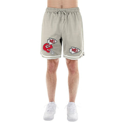Kansas City Chiefs New Era Stone Multi Patch Shorts - Light Beige for sale