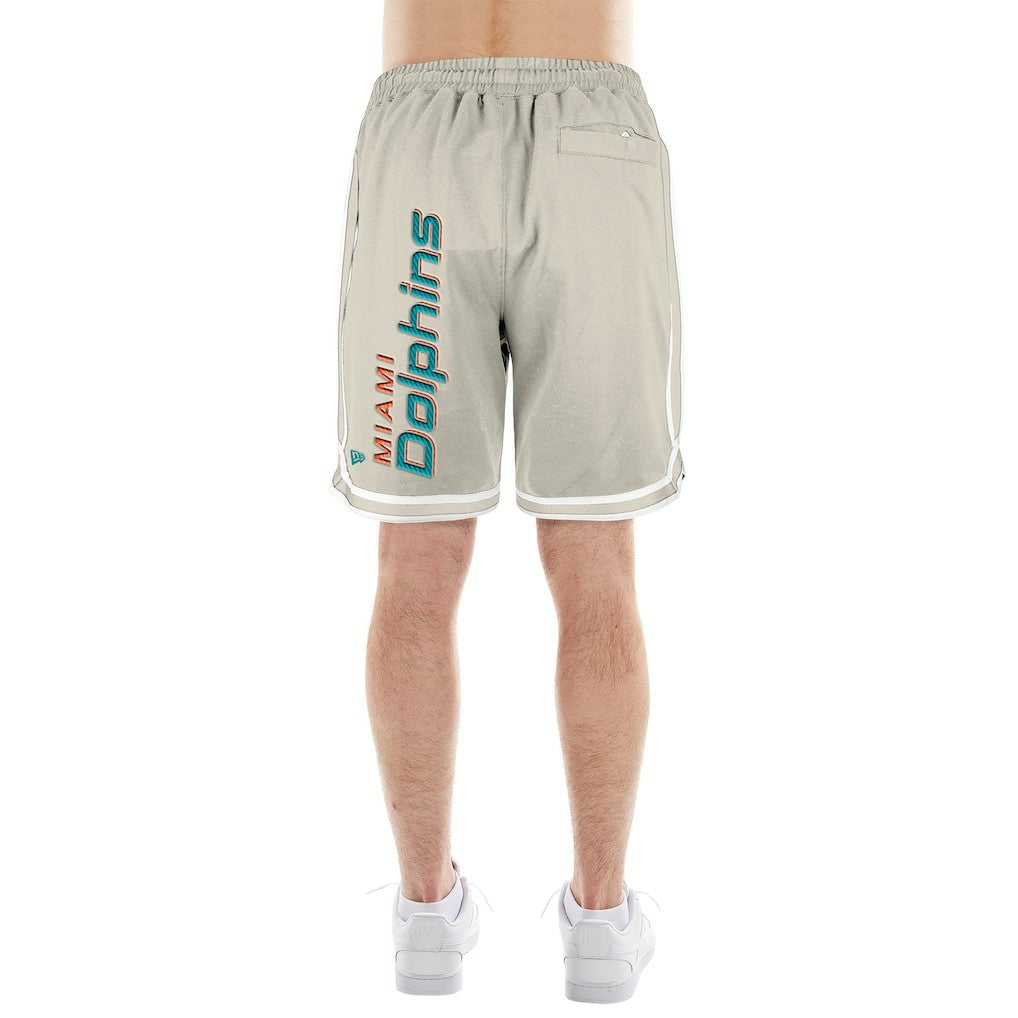 Miami Dolphins New Era Stone Multi Patch Shorts - Light Beige discount
