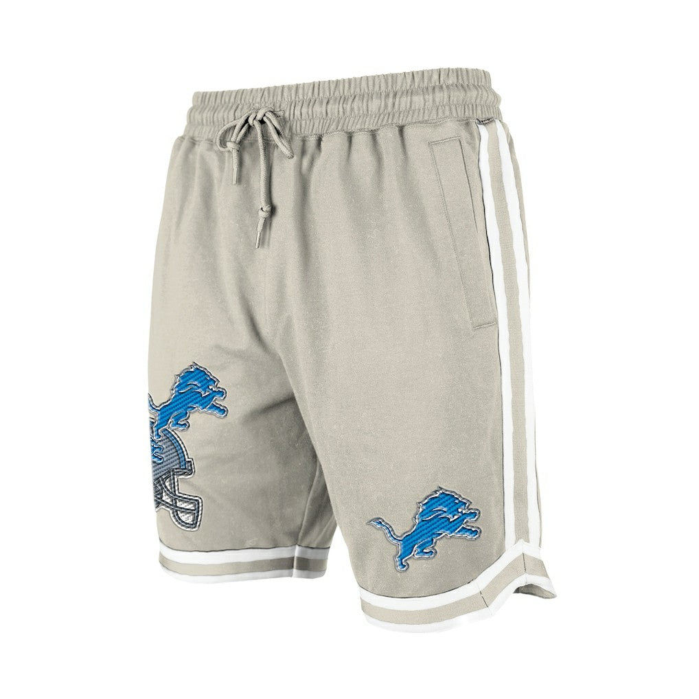 Detroit Lions New Era Stone Multi Patch Shorts - Light Beige cheap