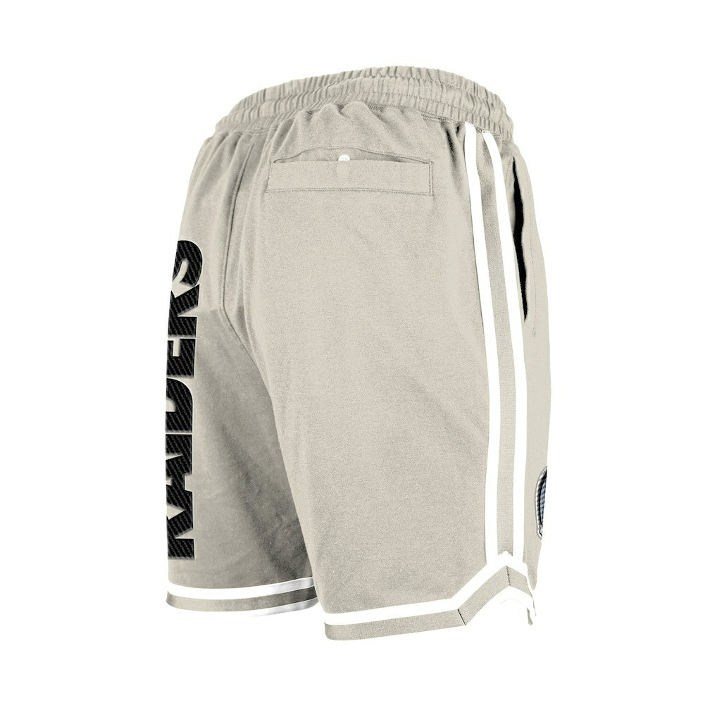Las Vegas Raiders New Era Stone Multi Patch Shorts - Light Beige outlet