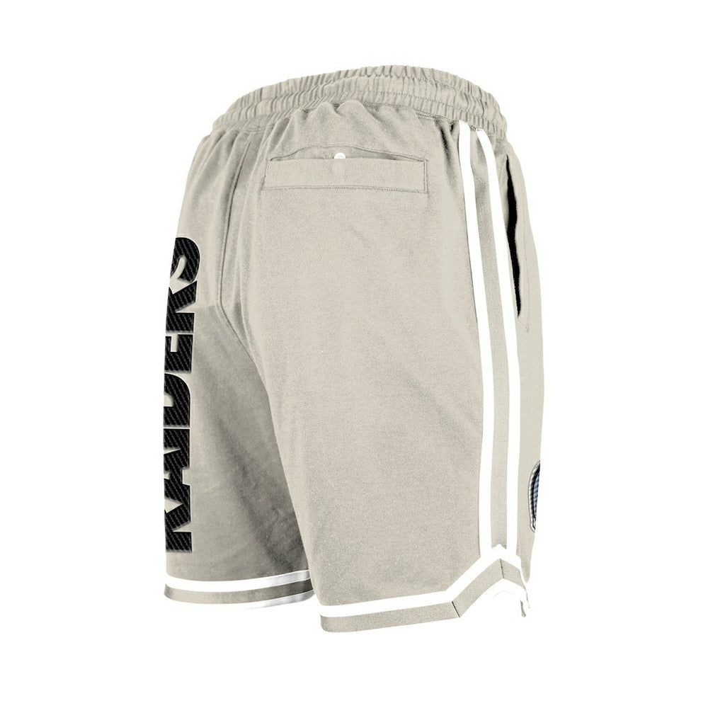 Las Vegas Raiders New Era Stone Multi Patch Shorts - Light Beige outlet