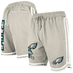 Philadelphia Eagles New Era Stone Multi Patch Shorts - Light Beige outlet