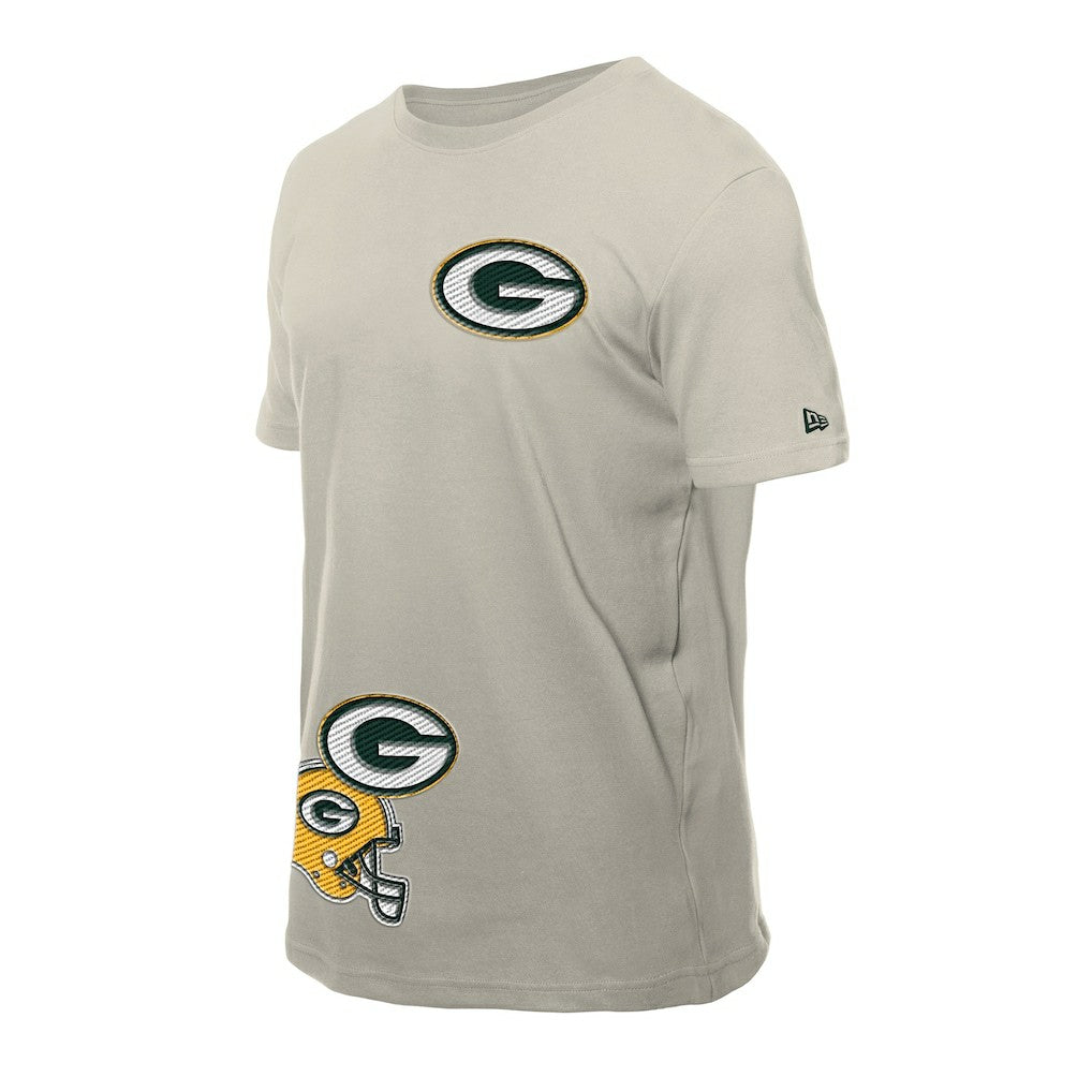 Green Bay Packers New Era Multi Patch T-Shirt - Light Beige cheap