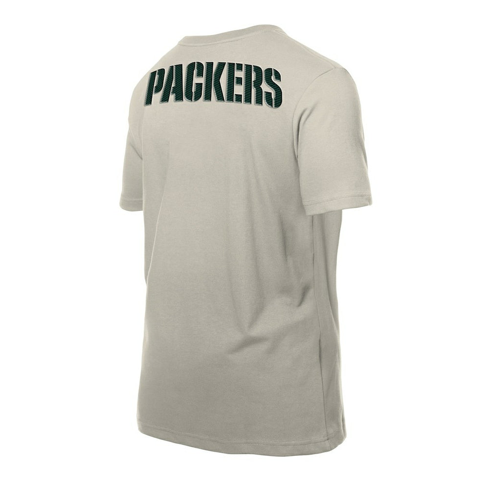 Green Bay Packers New Era Multi Patch T-Shirt - Light Beige cheap