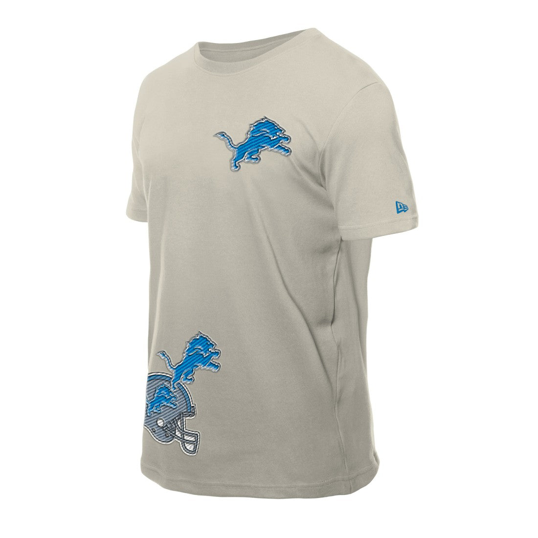 Detroit Lions New Era Multi Patch T-Shirt - Light Beige discount